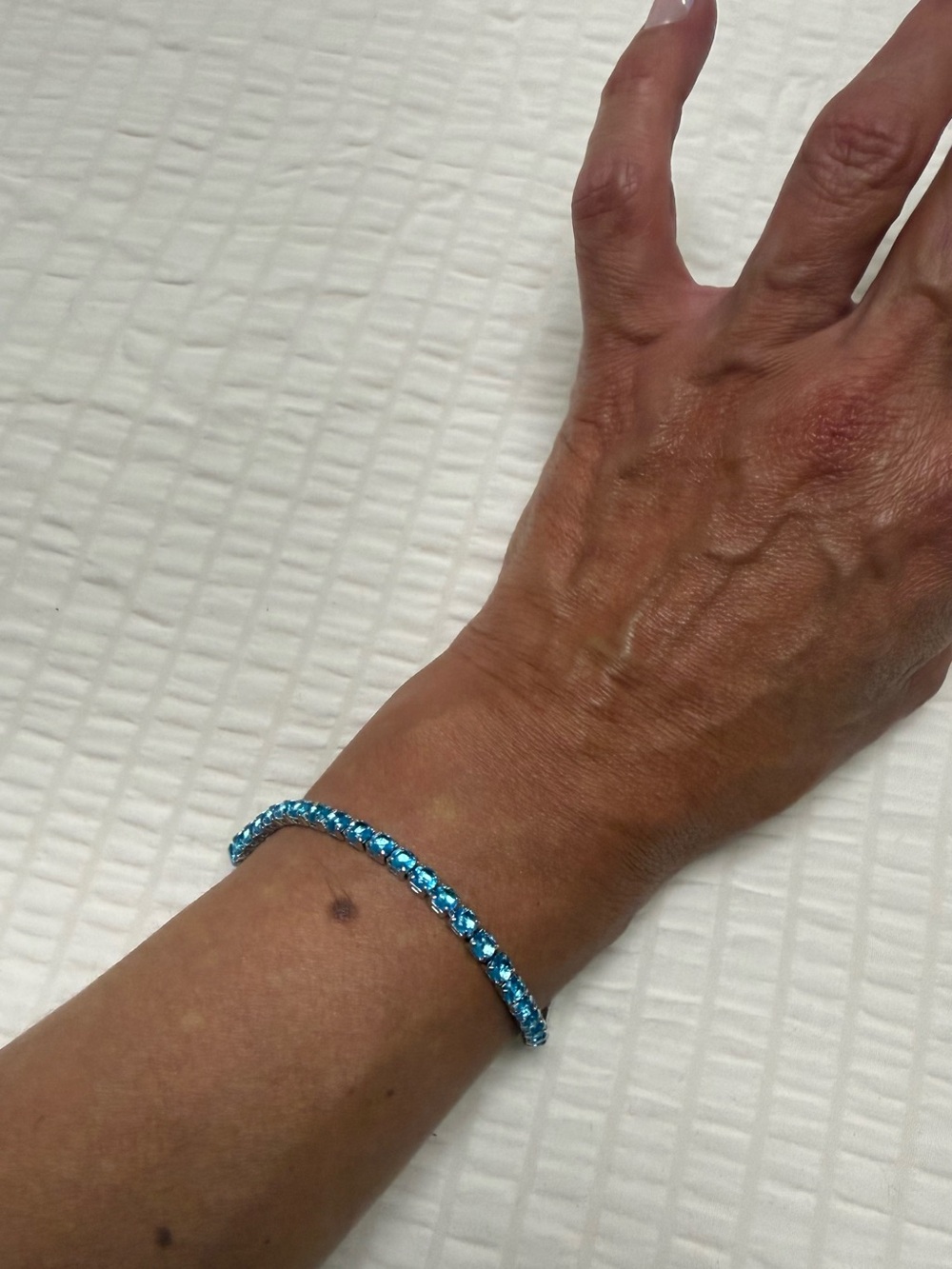Turquoise Crystal Tennis Bracelet - Women Jewelry